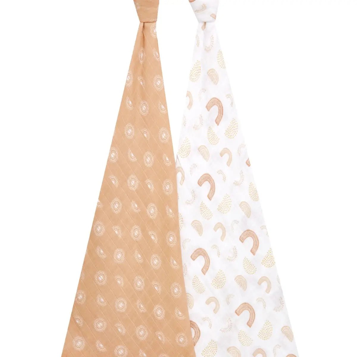 Bambinista-ADEN + ANAIS-Blankets-ADEN + ANAIS Large Swaddles 2 Pack Cotton Keep Rising