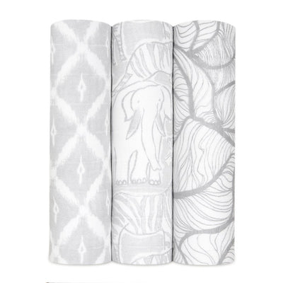 Bambinista-ADEN + ANAIS-Blankets-ADEN + ANAIS Large Swaddles 3 Pack Silky Soft Culture Club