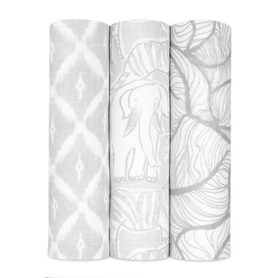 Bambinista-ADEN + ANAIS-Blankets-ADEN + ANAIS Large Swaddles 3 Pack Silky Soft Culture Club