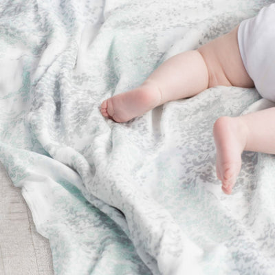 Bambinista-ADEN + ANAIS-Blankets-ADEN + ANAIS Large Swaddles 3 Pack Silky Soft Metallic Skylight Birch