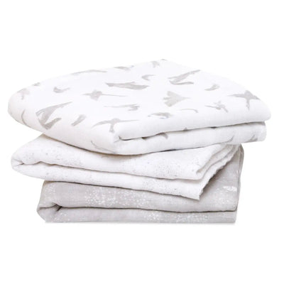 Bambinista-ADEN + ANAIS-Blankets-ADEN + ANAIS Musy Squares 3 Pack Cotton Muslin Map the Stars