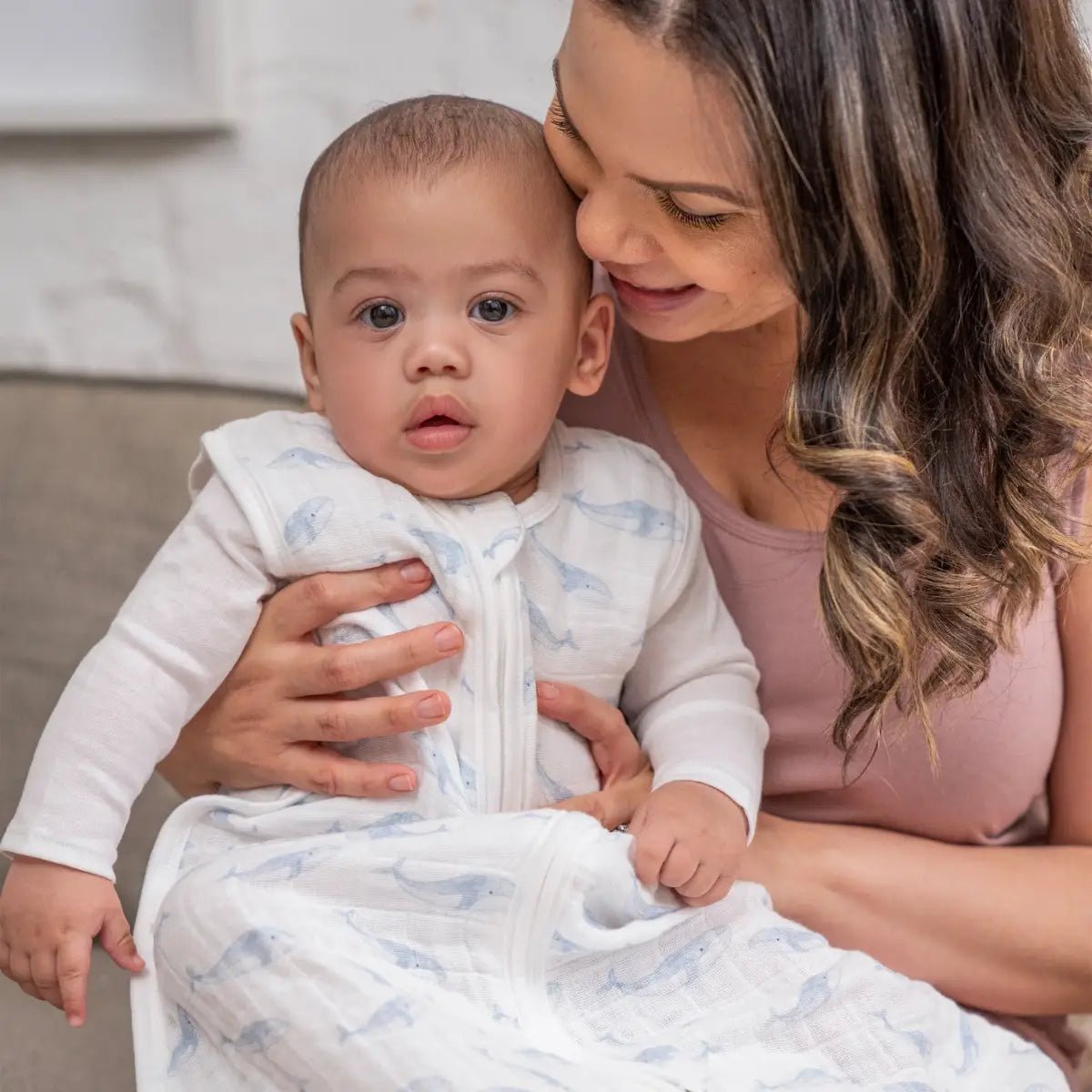 Bambinista-ADEN + ANAIS-Pyjamas-ADEN + ANAIS Outdoors Organic Cotton Light Sleeping Bag 1.0 Tog - Oceanic