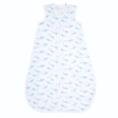 Bambinista-ADEN + ANAIS-Pyjamas-ADEN + ANAIS Outdoors Organic Cotton Light Sleeping Bag 1.0 Tog - Oceanic