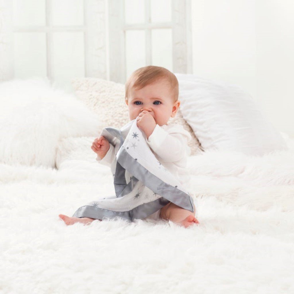 Bambinista-ADEN + ANAIS-Blankets-Cotton Muslin Security Blankets Twinkle - 2 Pack