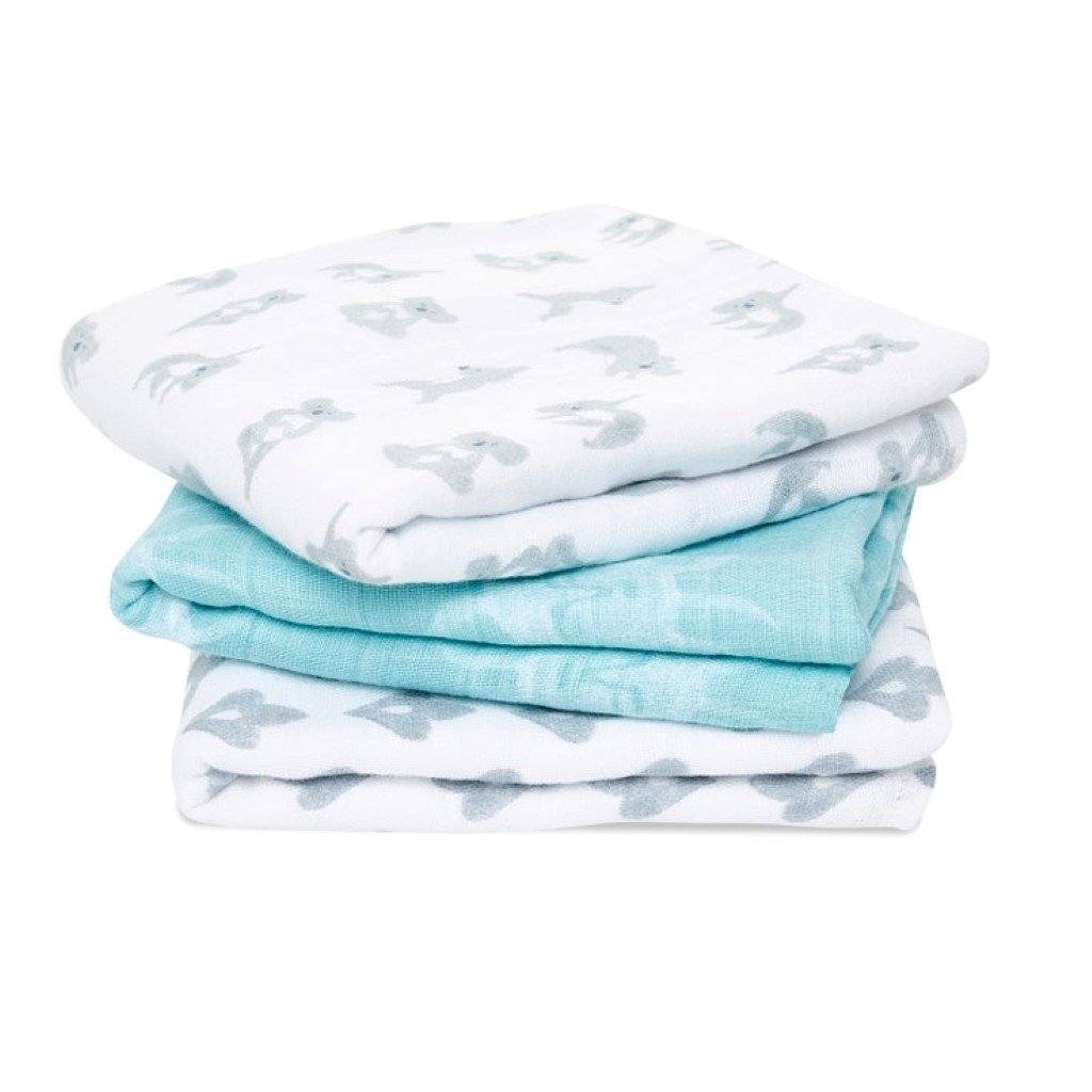 Bambinista-ADEN + ANAIS-Blankets-Cotton Muslin Squares Now + Zen - 3 Pack