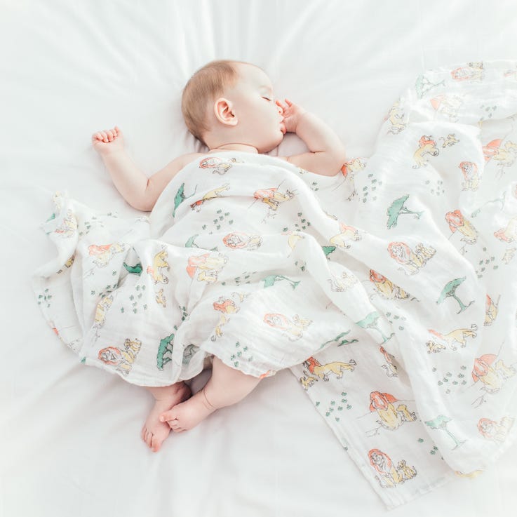 Bambinista-ADEN + ANAIS-Blankets-Cotton Muslin Swaddles 4 pack - The Lion King