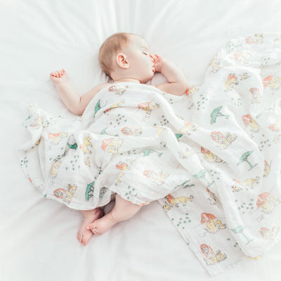 Bambinista-ADEN + ANAIS-Blankets-Cotton Muslin Swaddles 4 pack - The Lion King
