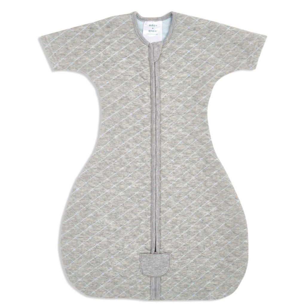 Bambinista-ADEN + ANAIS-Pyjamas-Snug Fit Sleeping Bag 1.5 TOG Grey/Blue