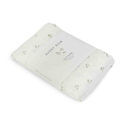 Bambinista-AVERY ROW-Blankets-AVERY ROW Organic Baby Muslin Swaddle - Nettle Scatter