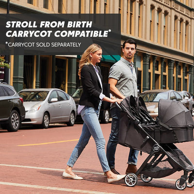 Bambinista-BABY JOGGER-Travel-BABY JOGGER City Tour 2 Double Ultra Compact Side-by-side Double Stroller - Pitch Black