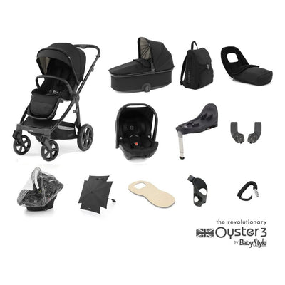 Bambinista-BABY STYLE-Travel-New Oyster 3 Travel System (12 Piece) Ultimate Bundle with Capsule Infant Car Seat (i-Size) - Pixel