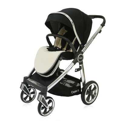 Bambinista-BABY STYLE-Travel-OYSTER 3 LUXX Special Edition Pushchair Bundle - Jurassic Black (Chrome Frame)