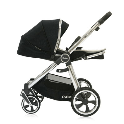 Bambinista-BABY STYLE-Travel-OYSTER 3 LUXX Special Edition Pushchair Bundle - Jurassic Black (Chrome Frame)