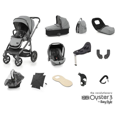 Bambinista-BABY STYLE-Travel-OYSTER 3 Travel System (12 Piece) Ultimate Bundle - Moon