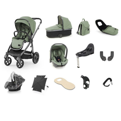 Bambinista-BABY STYLE-Travel-OYSTER 3 Travel System (12 Piece) Ultimate Bundle with Maxi Cosi pebble 360 and FamilyFix Isofix Base - Spearmint