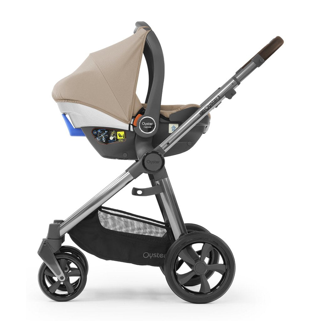 Bambinista-BABY STYLE-Travel-OYSTER 3 Travel System (5 Piece) Essential Bundle with Capsule Infant Car Seat (i-Size) - Butterscotch