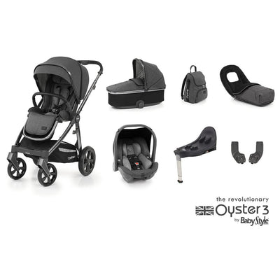 Bambinista-BABY STYLE-Travel-OYSTER 3 Travel System (7 Piece) Luxury Bundle - Fossil