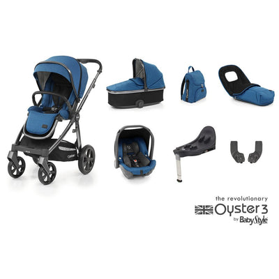 Bambinista-BABY STYLE-Travel-OYSTER 3 Travel System (7 Piece) Luxury Bundle - Kingfisher