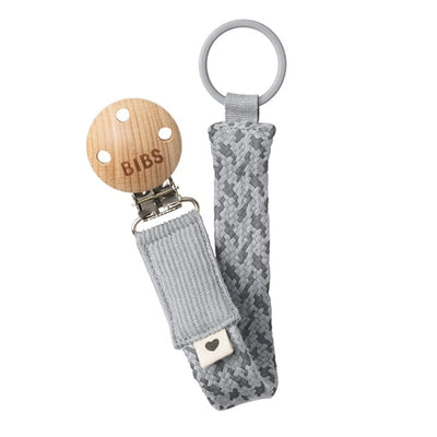 Bambinista-BIBS-Accessories-BIBS Pacifier Clip Cloud/Iron