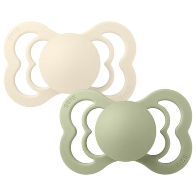 Bambinista-BIBS-Accessories-BIBS Supreme 2 PACK Ivory/Sage - Silicone