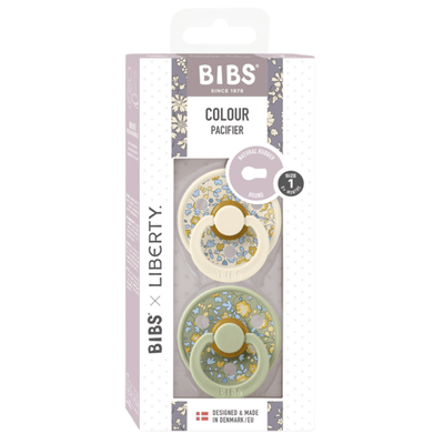 Bambinista-BIBS-Accessories-BIBS X Liberty 2 Pack Colour Eloise Latex Sage Mix