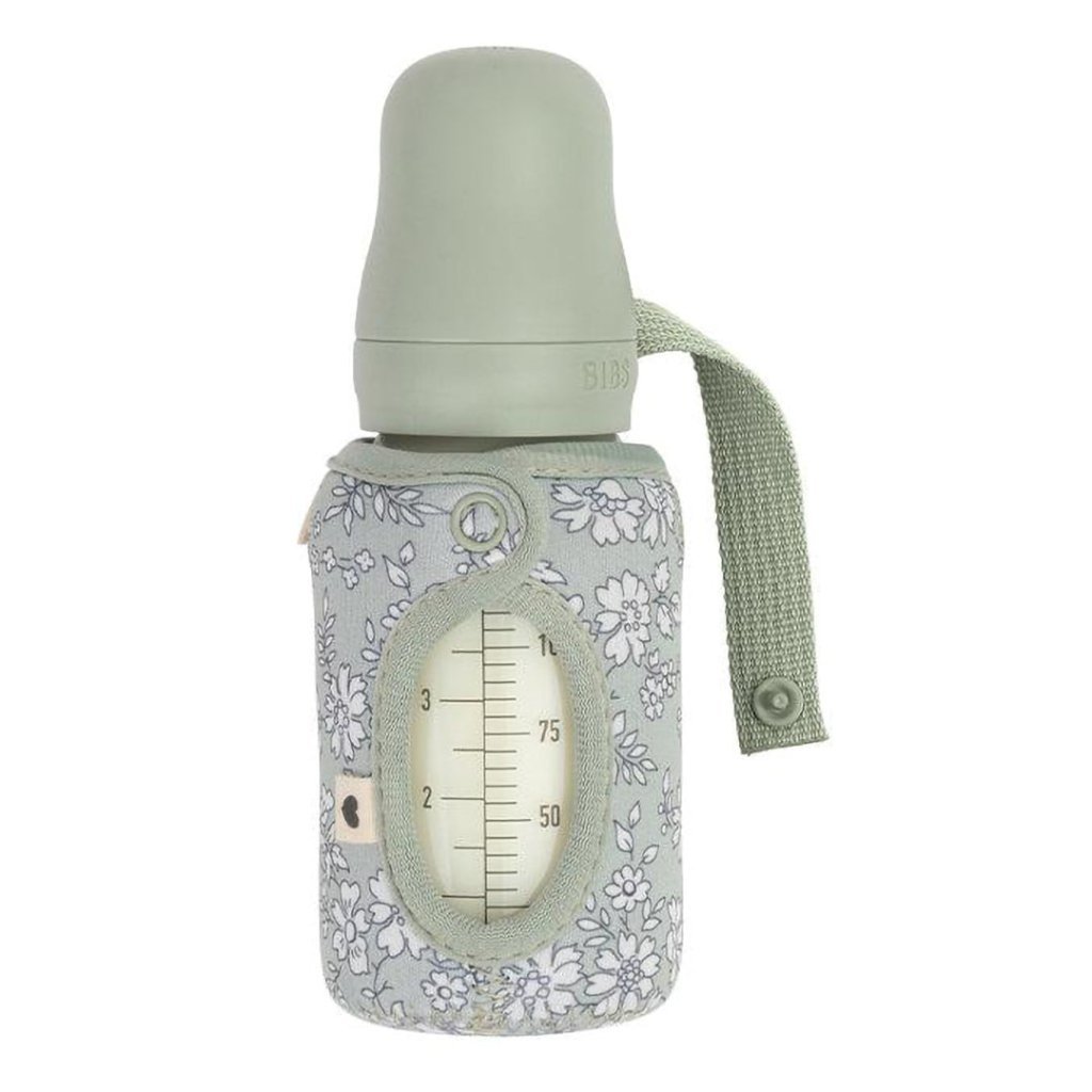 Bambinista-BIBS-Accessories-BIBS X LIBERTY Baby Bottle Sleeve - Sage 110 ml