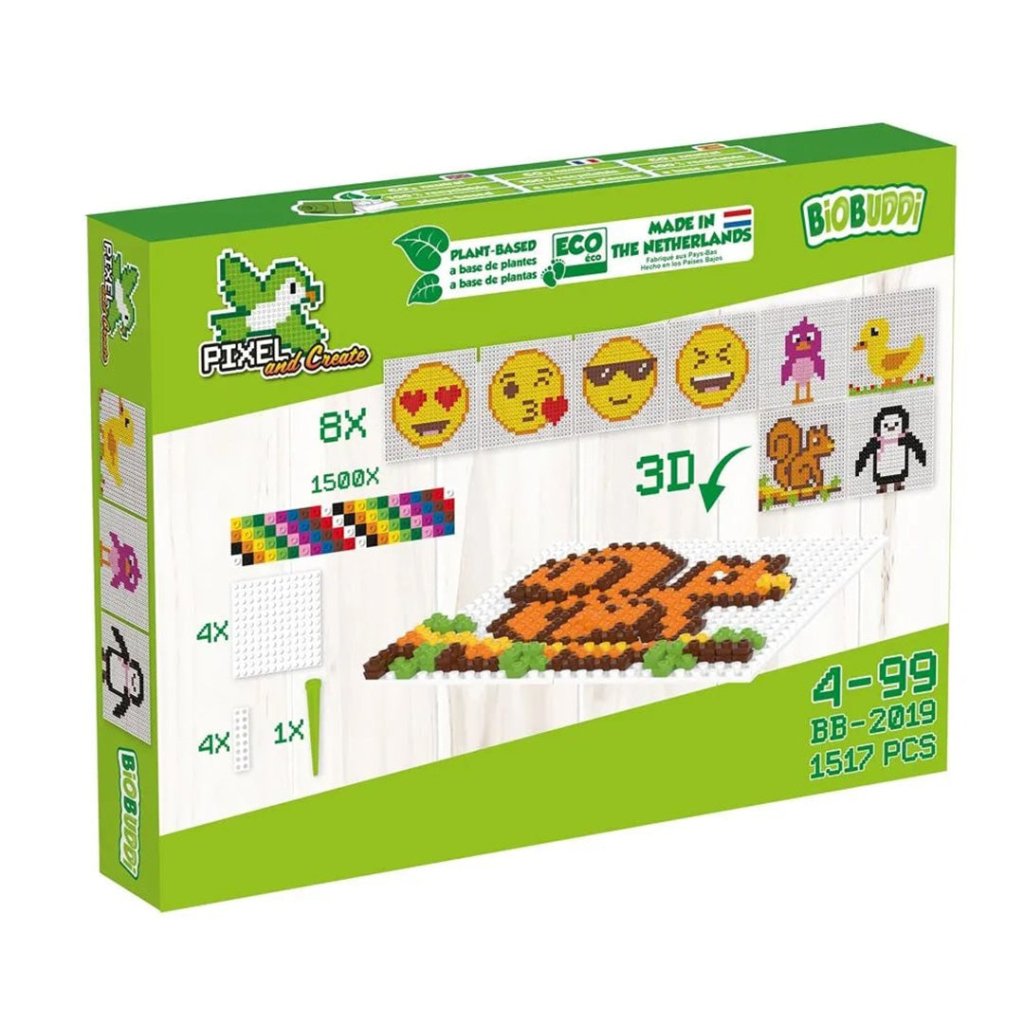 Bambinista-BiOBUDDi-Toys-Biobuddi Pixels Starter Kit Squirrel