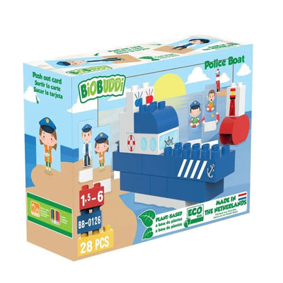 Bambinista-BiOBUDDi-Toys-Biobuddi Town - Police Boat