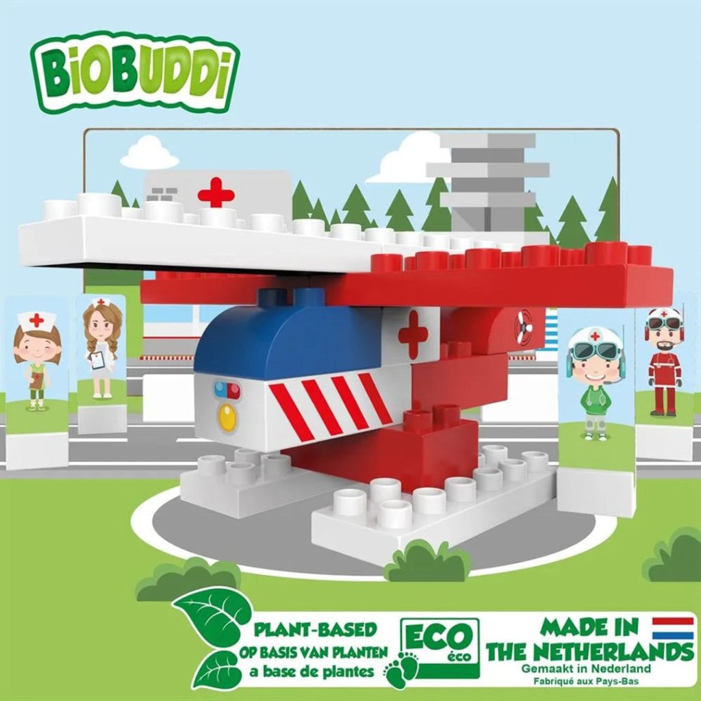 Bambinista-BiOBUDDi-Toys-Biobuddi Town - Rescue Helicopter