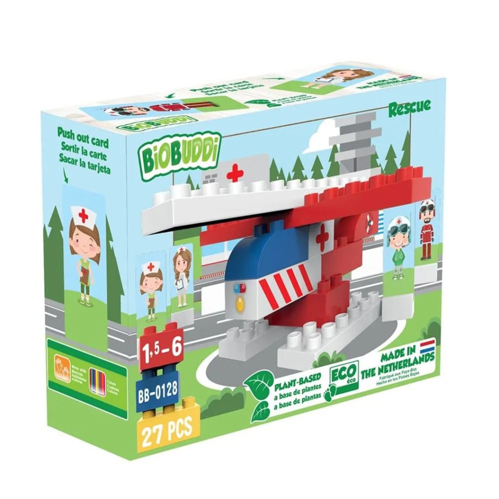 Bambinista-BiOBUDDi-Toys-Biobuddi Town - Rescue Helicopter