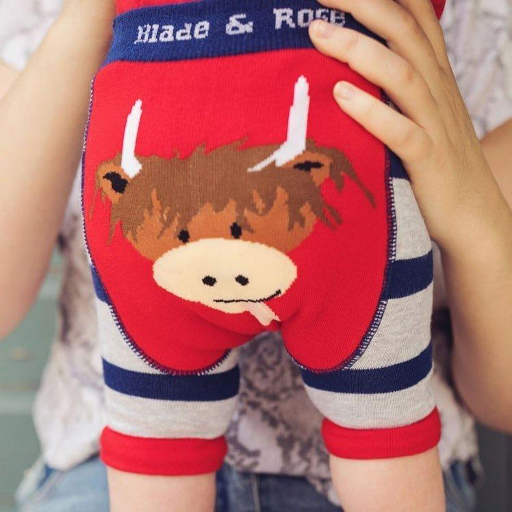 Bambinista-BLADE & ROSE-Bottoms-Blade & Rose Highland Cow Shorts
