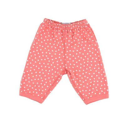 Bambinista-BOB & BLOSSOM-Bottoms-Bob & Blossom Flamingo Pink and Little White Hearts Trouser