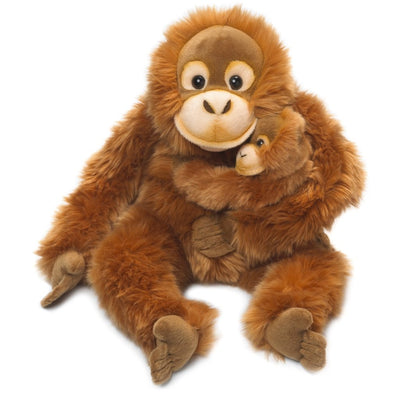 Bambinista-BON TON TOYS-Stuffed Animals-WWF Orang-utan Mother & Child 25cm