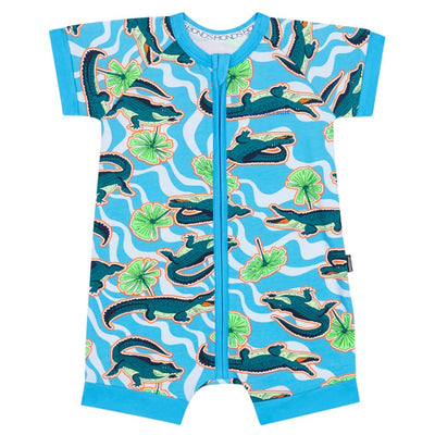 Bambinista-BONDS-Rompers-BONDS Short Zippy Romper Croc Attack