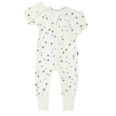 Bambinista-BONDS-Rompers-BONDS Wonderfresh Zip Wondersuit Baby Romper - Crayon Star Marscarpone