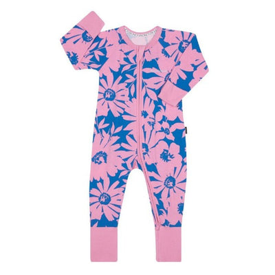 Bambinista-BONDS-Bottoms-BONDS Zip Wondersuit Baby Romper - Daisy-ing Princess Bubblegum
