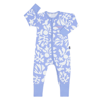 Bambinista-BONDS-Rompers-BONDS Zip Wondersuit Baby Romper - Floral Coral Drift