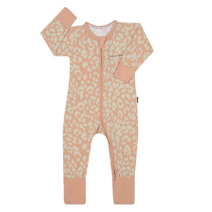 Bambinista-BONDS-Bottoms-BONDS Zip Wondersuit Baby Romper - Leopard Hype Counting Sheep