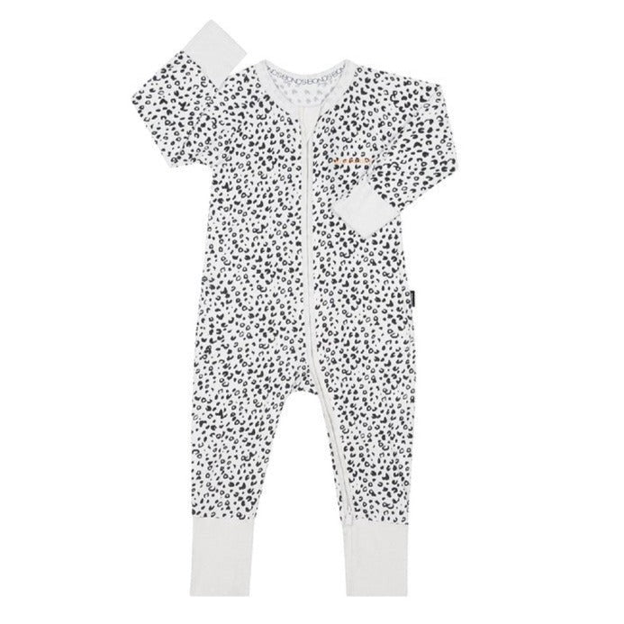 Bambinista-BONDS-Bottoms-BONDS Zip Wondersuit Baby Romper - Little Leopard Marscapone