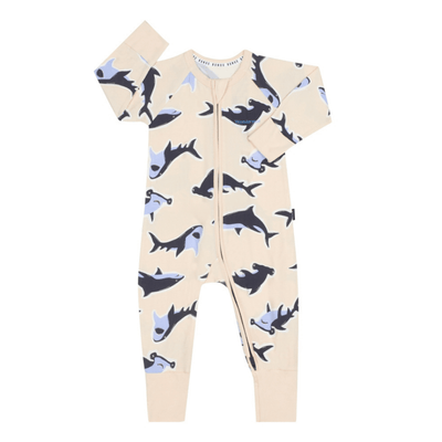 Bambinista-BONDS-Rompers-BONDS Zip Wondersuit Baby Romper - Mr Sharky