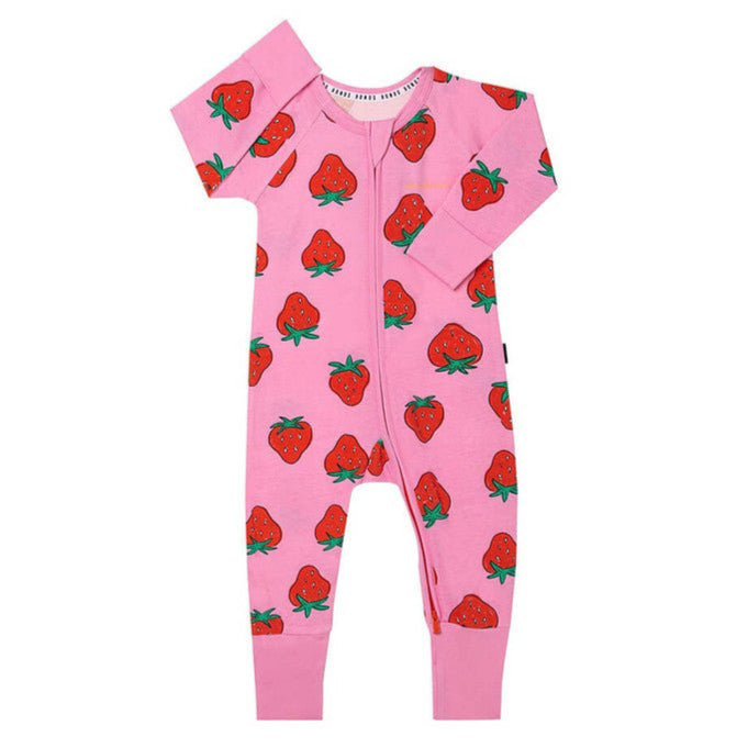 Newborn Baby Girl Clothes Zip Wondersuit BZDYM Ballet Pink