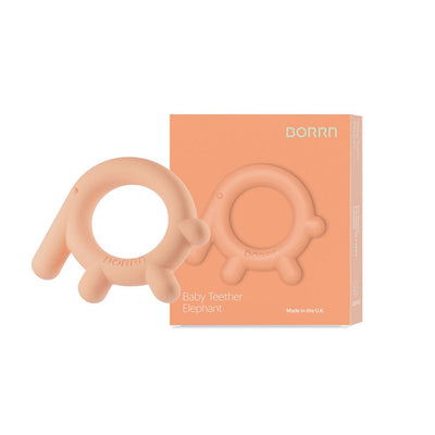 Bambinista-BORRN-Toys-BORRN Animal Orange Teether - Elephant