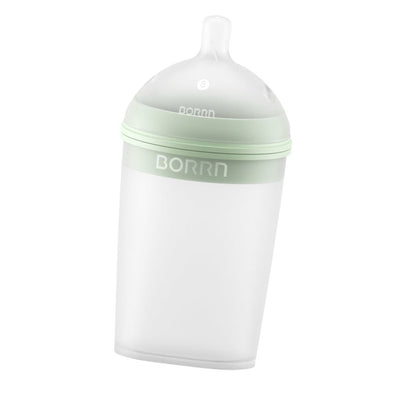 Bambinista-BORRN-Toys-BORRN Silicone Bottle Green - 240ml