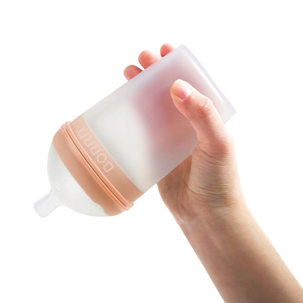 Bambinista-BORRN-Toys-BORRN Silicone Bottle Orange - 240ml
