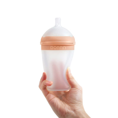 Bambinista-BORRN-Toys-BORRN Silicone Bottle Orange - 240ml