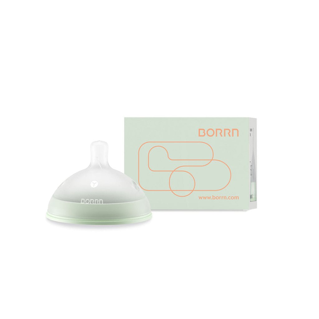 Bambinista-BORRN-Toys-BORRN Silicone Teat Variable flow Green