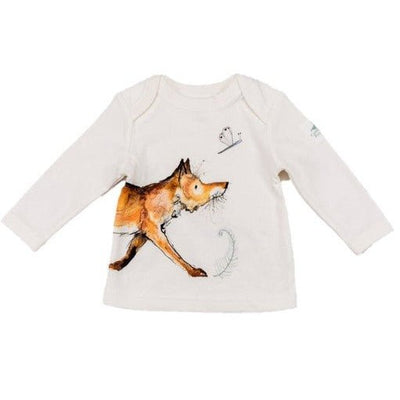 Bambinista-catherine rayner-Tops-CATHERINE RAYNER Dexter Fox Print Long Sleeve T-Shirt