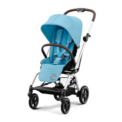 Bambinista-CYBEX-Travel-CYBAX Eezy S Twist+2 Compact Travel Pushchair - Beach B!ue (2022 New Generation)