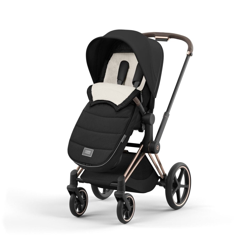 その他 Cybex PLATINUM FOOT MUFF Black CYBEX Accessory Footmuff Platinum - Sepia Black – Bambinista