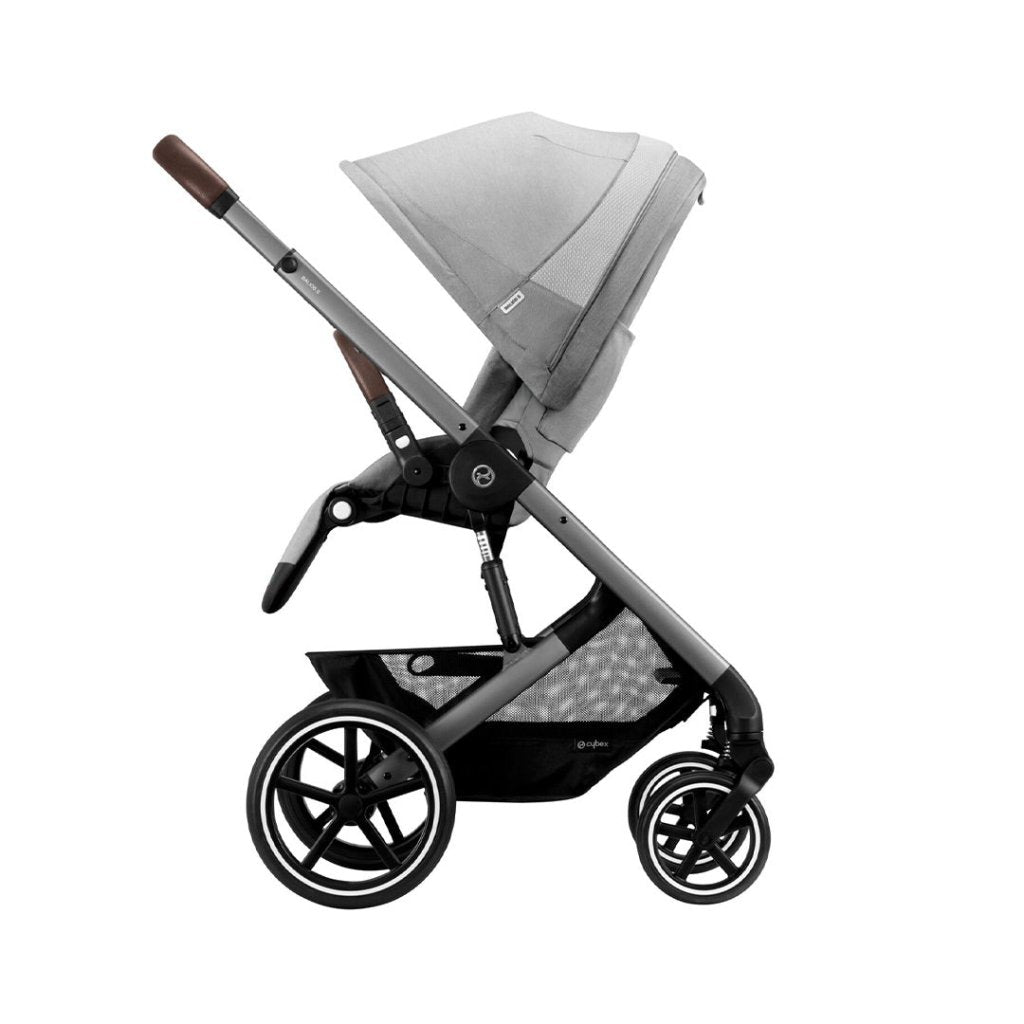 Bambinista-CYBEX-Travel-CYBEX BALIOS S Luxury Travel System with CLOUD T I-SIZE and Snogga Footmuff - Lava Grey (2023 New Generation)